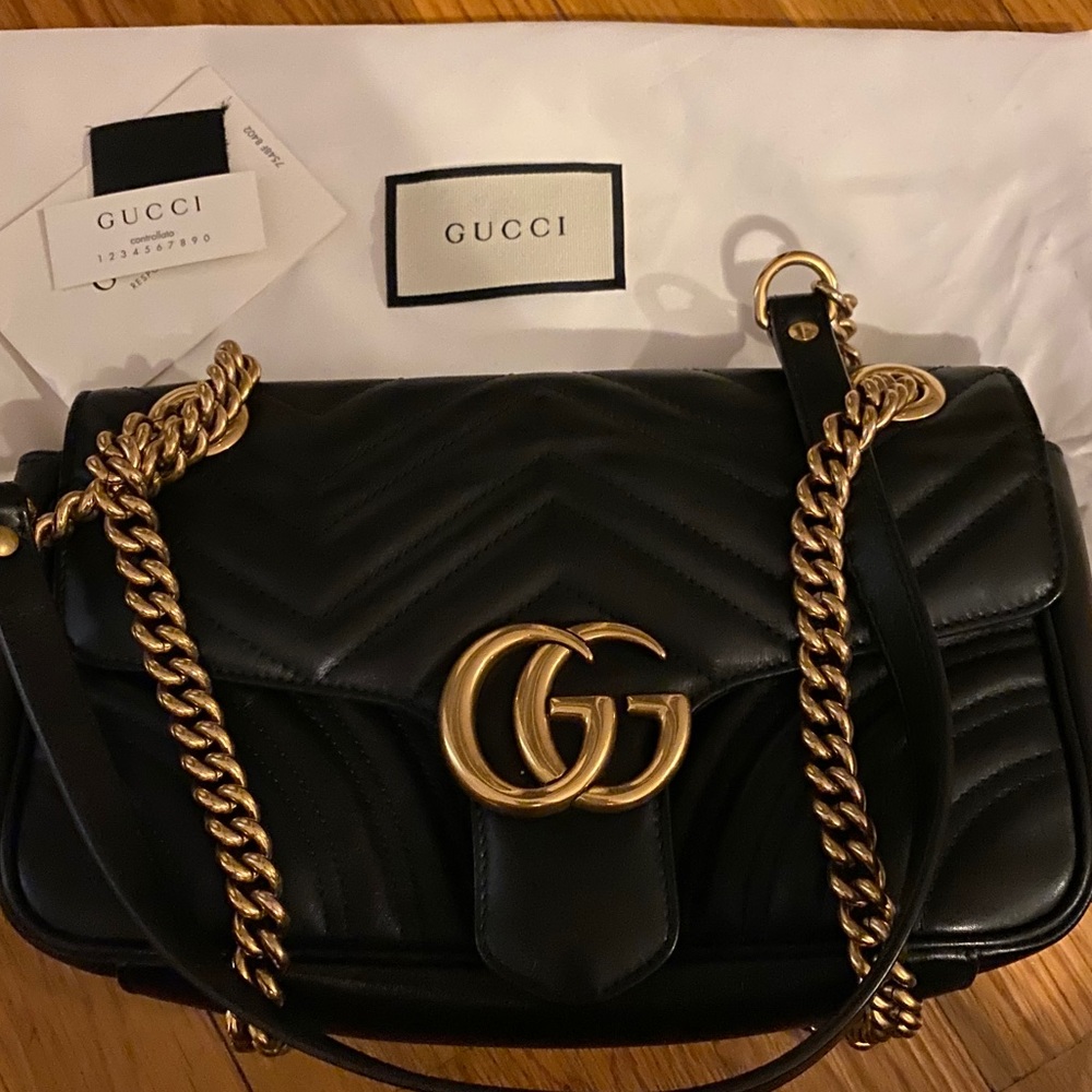 GG Marmont small matelassé shoulder bag